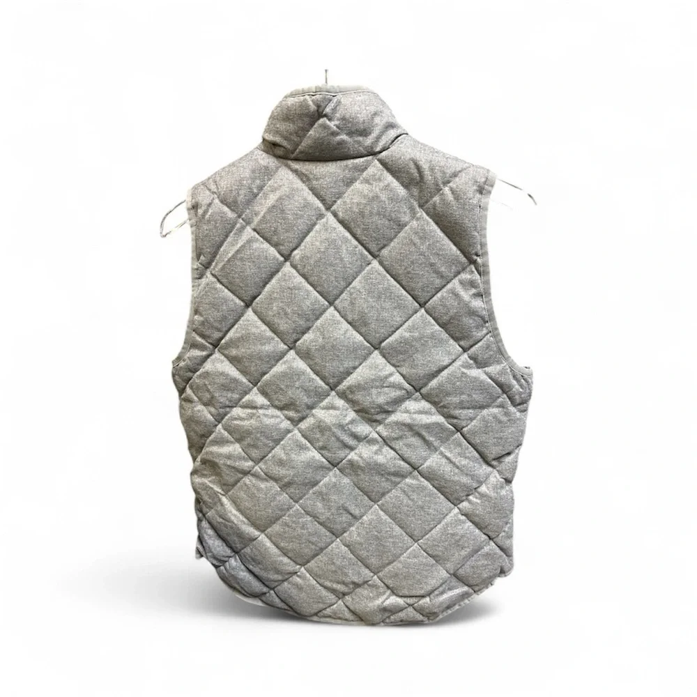J. Crew Quilted Women’s Gray Vest